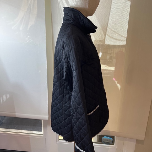 Black Supply & Demand Quilted Jacket , Checker Pi[ping,  W/Snap Button Closure - Picture 5 of 8